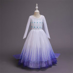 Karnevalový kostým – Biele šaty Elsa XS -100 cm